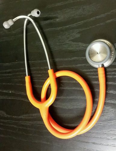 3m littmann classic ii se nurses stethoscope - orange * gently used for sale