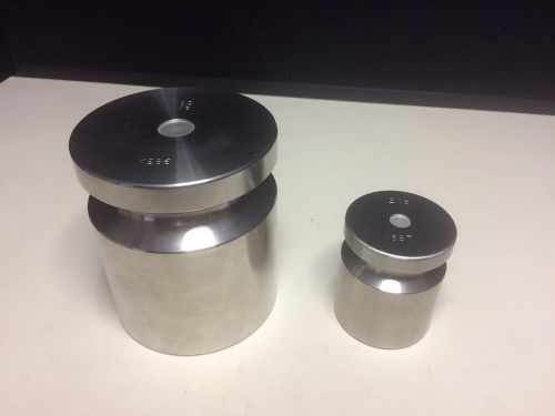 Lot 10Lb &amp; 2Lb Rice Lake Cylindrical Individual Weights Class 1 S/N K586 &amp; K587