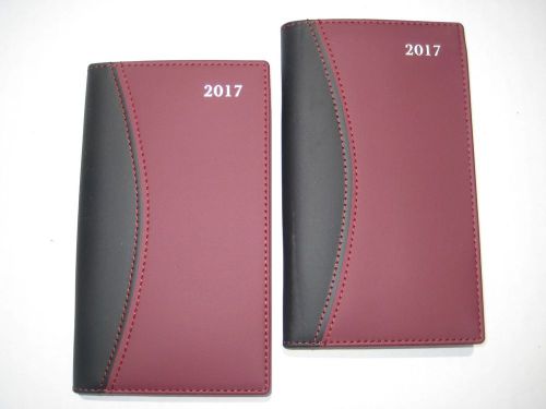 Two 2017 Pocket Pal Calendars Planners Organizers Diaries With Notepads