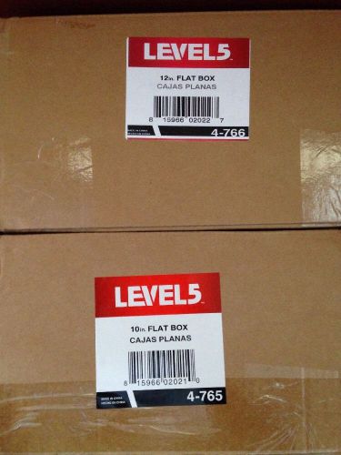 Level 5 Drywall Mega  Flat box set 10&#034; 12&#034; w/ 34&#034; handle  *New*