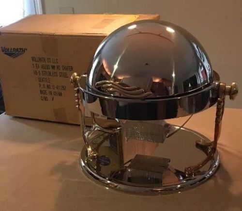 Vollrath Chafer &#039;Windway&#039; 46293 Round 6qt Fully Retract SS/Brass New(Opened Box)