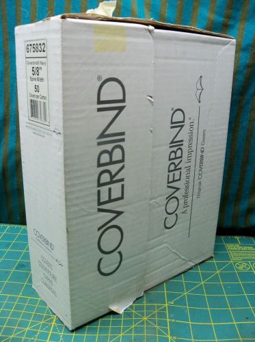 A1003 Coverbind Navy 5/8&#034; spine  675832 50 Thermal Binder Covers Booklets book