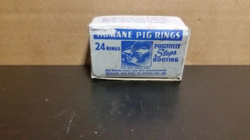 NOS Box of 24 Humane Pig Rings