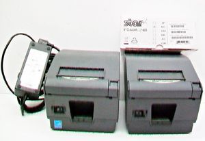 Lot of 2 STAR TSP 700 Label Receipt Printers One Used + One Nearly New