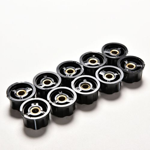 10PCS New High Quality Control Rotary Knob For 6mm Knurled Shaft PotentiometerSK