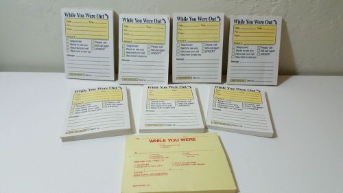 &#034;While You Were Out&#034; Memo Telephone Messages 3M Note Pads Post It Office