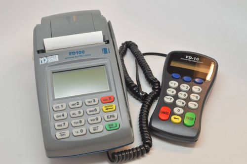 First data fd100 credit card with fd-10 pin pad for sale