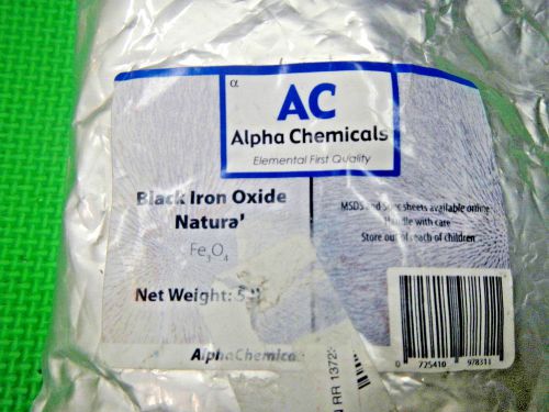 Alpha Chemicals - Black Iron Oxide - Fe3O4 - Natural - 5 Pounds