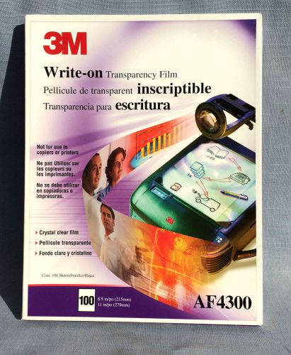 3M Write On Transparency Film AF4300 Partial Pack Of 69 Sheets