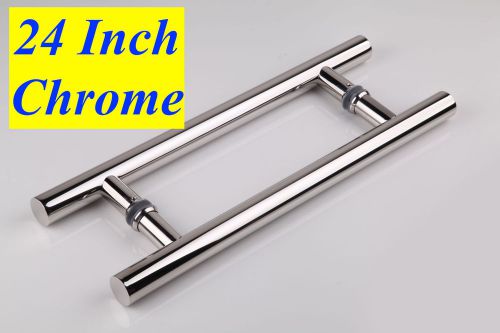 Entry Front Door 24&#034; Long Commercial Door Pull Handle Stainless Steel Entry