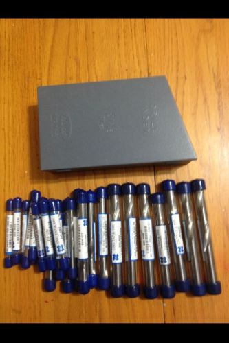 29 piece OSG carbide fractional drill bit set 118 Deg