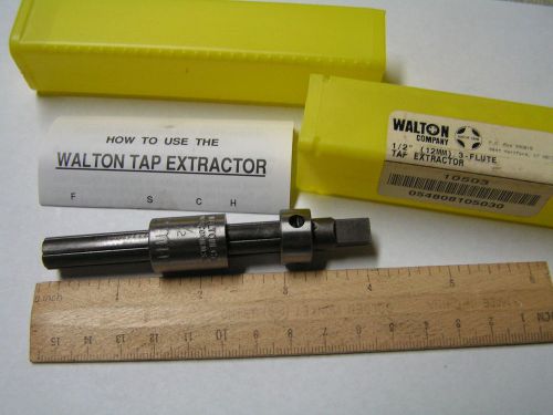 New Walton 10503 1/2&#034; (12mm) Tap Extractor 3 - Flute USA MADE