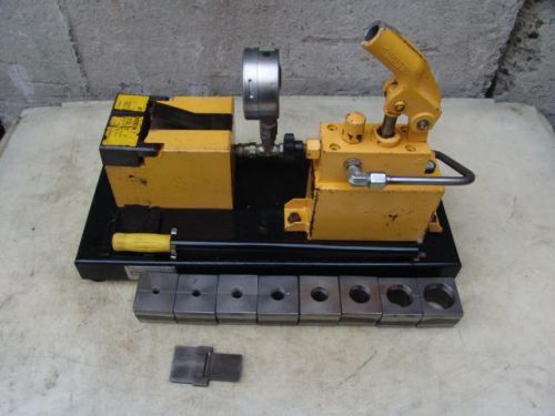 PARKER 1015 HYDRAULIC FLARING FLARE FLARER MACHINE WITH 8 DIES
