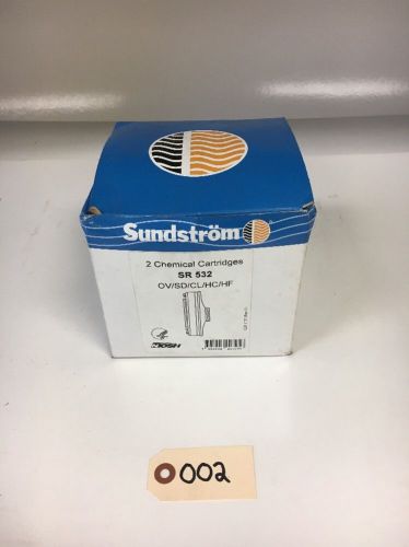New Sundstrom SR 532 Chemical Cartridges H02-7121 OV/SD/CL/HC/HF (Qty Of 2)