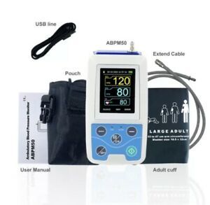 handhold 24 hours ambulatory NIBP monitor human body blood pressure+software