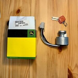 AM876787 GENUINE IGNITION SWITCH &amp; KEY FOR JOHN DEERE TRACTOR, YANMAR