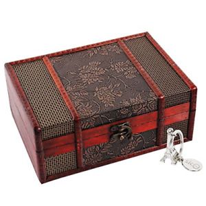 SICOHOME Treasure Box,9.0&#034; Grape Tarot Card Box for Jewelry ,Tarot Cards,Gifts
