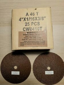 Metal Cut-Off Wheel, Type 1, 4&#034; x 1/16&#034; x 3/8&#034; , A46T (2 units)