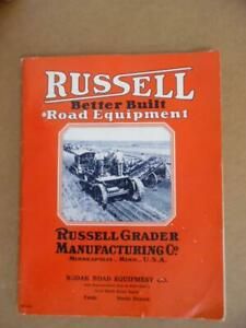 1928 Russell Grader Mfg Co Road Construction Equipment Catalog No. 28 Vintage VG