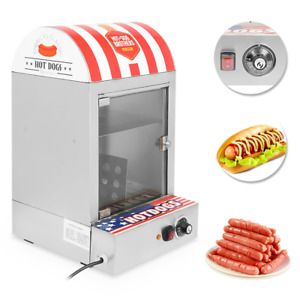 110V Electric Hot Dog Steamer Commercial Bun Warmer Machine Cooking Machine