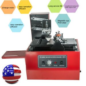 Professional Electric Pad Printer Printing Machine T-Shirt MUG Ballpen PVC USA