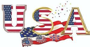 Sublimation Heat Transfer Design American Flag Patriotic USA Stars Banner