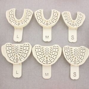 2 Pcs/set Dental Impression Tray Autoclavable Tray Upper Lower Mold Teeth Holder
