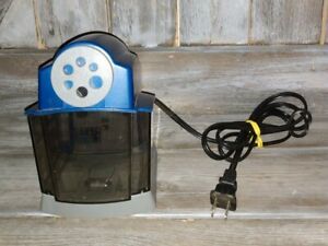 Electric Pencil Sharpener school grade 4-1/2&#034;x7&#034;x6-3/6&#034;, Blue &amp; Gray