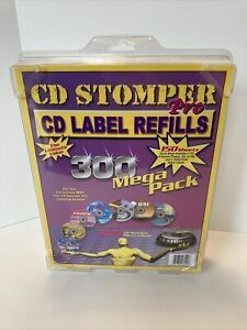 CD Stomper Pro CD Label Refills by CD Stomper Mega Pack 300 Matte Labels Used