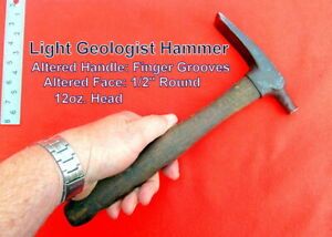 Vaughan Geologist Hammer  Lightweight   Altered Handle &amp; Face  Very Desirable