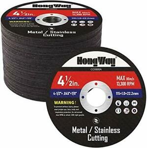 Paquete De 50 Discos De Corte 4-1 / 2 X 7/8 Pulgadas Para Corte De Metal Y ...