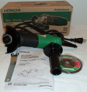 New Hitachi 4&#034; Angle Disc Grinder 10,000RPM 110V w/ Wrench and Disc   NIB G10SR3