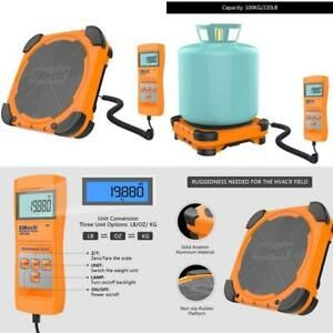 Elitech Lmc-200 Electronic Refrigerant Charging Weight Recovery Scale Wired Remo