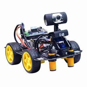 Programmable Robot Car 2-DOF PTZ Tracking Line Obstacle Avoidance WiFi Version