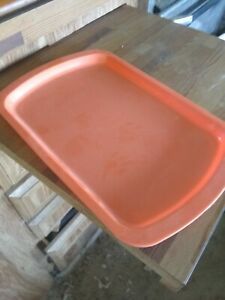 orange hospital med tray plastic