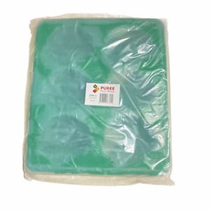 Puree Food Molds Silicone Rubber 11 1/4&#034;L x 9 1/2&#034;W x 1&#034;H Chicken Broccoli Green
