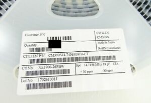 CITIZEN SMD Quarz Crystal Unit 14.745600MHz CM309S 30PF | 1 Stck