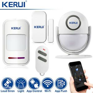IOS/Android App Control KERUI WP6 120dB Wifi Home Security Alarm System Siren