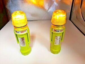 Lot Of 2 Eflare HZ510 Flashing Orange  Warning Beacon Fair Working Condition