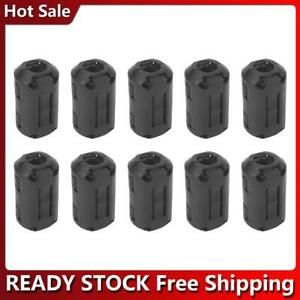 10pcs 5mm Clip-on Ferrite Ring Core Bead Choke RFI EMI Noise Filter Cable Clip