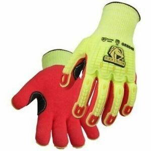 Black Stallion- A6 AccuFlex Cut &amp; Impact Resistant Hi-Vis Nitrile-Coated Knit Gl