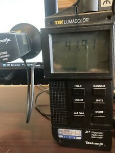 Tektronix LumaColor J17 Photometer/Radiometer/Colorimeter &amp; J1803 Luminance Head