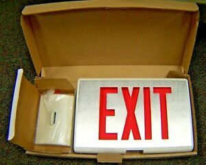 NEW THOMAS &amp; BETTS EMERGI-LITE DIE CAST ALUMINUM EXIT SIGN 120/277 VAC WADXN1R-N