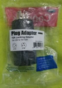 Conntek 30120 L5-15P to 5-15R 15 Amp Locking to Straight Blade Plug Adapter