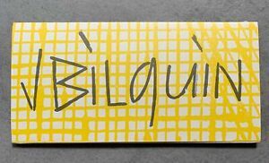 Invitation card Exhibition Jean Bilquin - Jacques DAMASE Gallery Brussels 1976