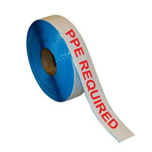 SUPERIOR MARK IN-40-718I Superior Mark Floor Tape - 2&#039;&#039; x 100&#039; - PPE REQUIRED
