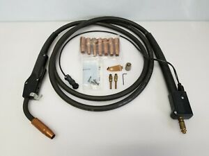 Tweco 1030-1103 300 Amp No.3 .035&#034; - .045&#034; Air Cooled MIG Gun - 10&#039; Cable, Used