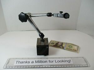 Magnetic Base Indicator Holder, Single Knob Locking All Joints, Dovetail, Hole