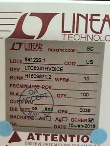 100 pcs , p# LTC6241HVDICE Analog Devices