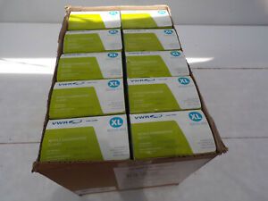 VWR Nitrile examination Disposable Latex powder free Exam Gloves XL 1,000